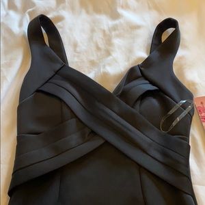 Long black sleek gown